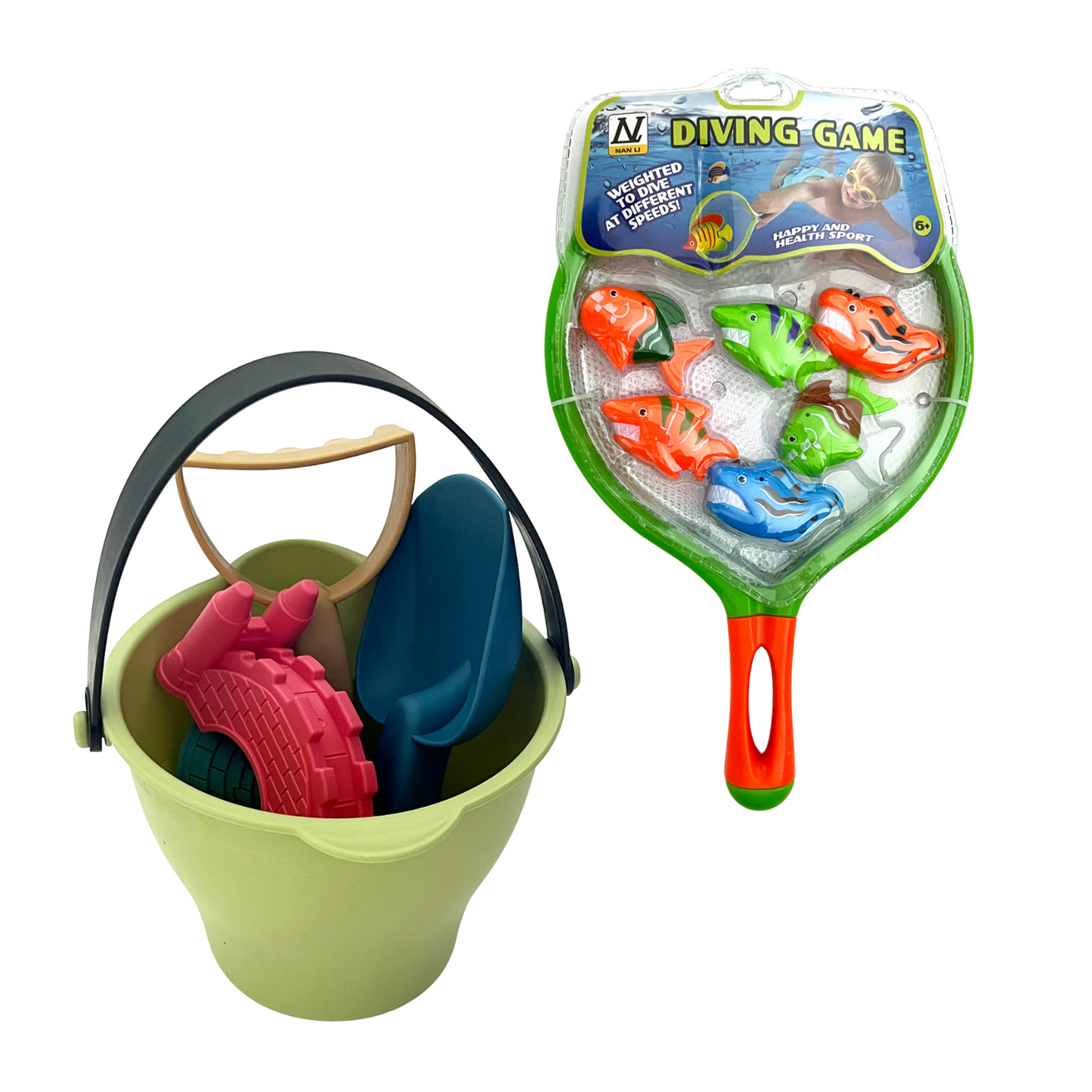 Pack 1: Kit Baldes y Accesorios + Juguete de Buceo